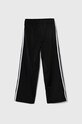 Хлопчик Дитячі спортивні штани adidas Originals WIDE PANTS IX7632 чорний