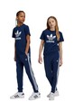 Детские спортивные штаны adidas Originals TREFOIL PANTS трикотаж тёмно-синий IY7486