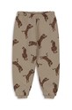Dječji donji dio trenirke Konges Sløjd THERMO PANTS GRS KS101241 smeđa AW24
