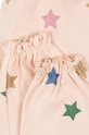 CHLAPEC Dětské bavlněné tepláky Konges Sløjd MALLI GLITTER PANTS GOTS KS101595 béžová