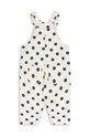 Konges Sløjd salopette in lana bambino/a NOLA OVERALLS GOTS KS101635 bianco AW24