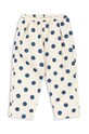 Konges Sløjd pantaloni de bumbac pentru copii NOLA PANTS GOTS bumbac alb KS101636