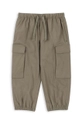 Детские брюки Konges Sløjd PEPPE PANTS GOTS с эластаном зелёный KS101641