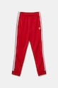 Detské tepláky adidas Originals SST TRACK PANTS IX7631 červená AW24
