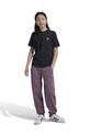 Dětské tepláky adidas Originals BOYFRIEND PANTS pletenina fialová IX7644