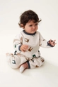 Βρεφικό φούτερ Liewood Loup Baby Printed Sweatpants με μοτίβο μπεζ LW19475