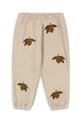Konges Sløjd spodnie dresowe dziecięce LOU TERRY SWEAT PANTS OCS aplikacja beżowy KS102023