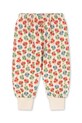 Konges Sløjd pantaloni de trening din bumbac pentru copii LOUPY LOU SWEAT PANTS GOTS cu modele bej KS102027