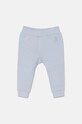 United Colors of Benetton spodnie dresowe bawełniane niemowlęce bawełna niebieski 3J70AF01R.W.Seasonal