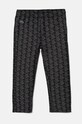 Lacoste pantaloni de trening pentru copii tricotaj negru XJ1232