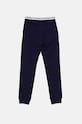Dětské bavlněné tepláky Calvin Klein Underwear KK0KK00110.9BYH námořnická modř AW24