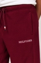 Tommy Hilfiger spodnie dresowe dziecięce U POLAR FLEECE SWEATPANTS bordowy KS0KS00583.9BYH.