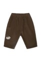 Dětské bavlněné kalhoty That's mine Frederik pletenina hnědá 117451