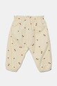 Βρεφικό βαμβακερό παντελόνι United Colors of Benetton 40CYAF01D.W.Seasonal μπεζ AW24