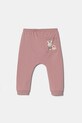 United Colors of Benetton pantaloni de trening pentru bebeluși tricotaj roz 35Q2AF023.W.Seasonal
