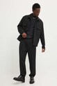 HUGO pantaloni din lana 50520374 negru AW24