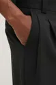 czarny HUGO spodnie z domieszką wełny