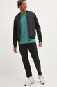 Βαμβακερό παντελόνι HUGO 50525176 μαύρο AW24