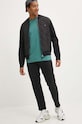 Βαμβακερό παντελόνι HUGO 50525176 μαύρο AW24