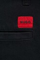 Βαμβακερό παντελόνι HUGO μαύρο 50525176