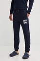 HUGO pantaloni de lounge tricotaj bleumarin 50520450