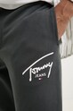 Tommy Jeans spodnie dresowe bawełniane szary DM0DM19479