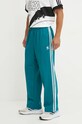 Спортивні штани adidas Originals Adicolor Baggy Fit Firebird Pant трикотаж бірюзовий IZ2473