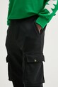 Barrow pantaloni de trening din bumbac F4BWUAFP059 negru