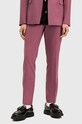 Брюки с шерстью AllSaints AURA M002QA розовый AW24