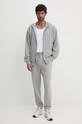 United Colors of Benetton pantaloni de trening din bumbac 342ZUF01B gri SS25