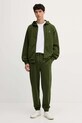 United Colors of Benetton spodnie dresowe bawełniane 342ZUF01B zielony AW25