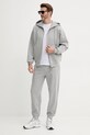 United Colors of Benetton pantaloni de trening din bumbac 342ZUF01B gri SS25