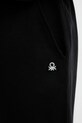 Хлопковые спортивные штаны United Colors of Benetton чёрный 342ZUF01B