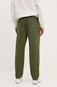 Odzież United Colors of Benetton spodnie z domieszką lnu 4V3EUF04A zielony