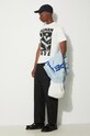 Carhartt WIP pantaloni in lino misto Walter Double Knee Pant I033580.8902 nero AW24