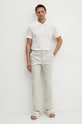Theory spodnie lniane O0473202 zielony AW24