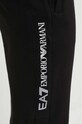 EA7 Emporio Armani spodnie dresowe bawełniane czarny PJOGZ.6DPP57.1200