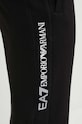 EA7 Emporio Armani spodnie dresowe bawełniane czarny PJOGZ.6DPP57.1200