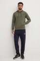 Памучен спортен панталон EA7 Emporio Armani PJSHZ.6DPP59.1562 тъмносин AW24
