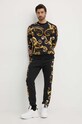 Versace Jeans Couture pantaloni de trening din bumbac 77GAA3C0.FS161 negru AW24