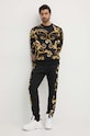 Versace Jeans Couture pantaloni da jogging in cotone 77GAA3C0.FS161 nero AW24