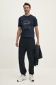 Хлопковые спортивные штаны Armani Exchange 6DZPJH.ZJ4XZ тёмно-синий AW24