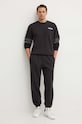 adidas Originals pantaloni de trening din bumbac IY2245 negru AW24