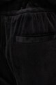 Armani Exchange pantaloni da tuta in velluto nero XM000055.AF10168