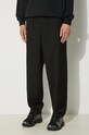 Kenzo spodnie wełniane Cargo Jogpant czarny FE65PA5019RE.99