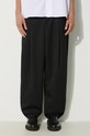 Kenzo wool blend trousers Relaxed School Boy Pant black FE65PA3799RD.99