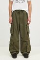 Βαμβακερό παντελόνι Vans Premium Classics LX Baggy Cargo Pant βαμβάκι πράσινο VN000HMYKCZ1