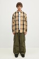 Βαμβακερό παντελόνι Vans Premium Classics LX Baggy Cargo Pant VN000HMYKCZ1 πράσινο
