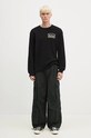 Bavlněné kalhoty Vans Premium Classics LX Baggy Cargo Pant VN000HMYD6P1 tyrkysová