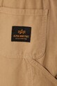 Βαμβακερό παντελόνι Alpha Industries Carpenter Pant 148202 μπεζ